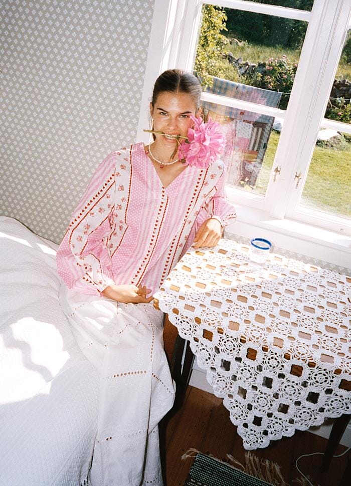 Sissel Edelbo - Ea Shirt SE 1809 - Rose Bluser 