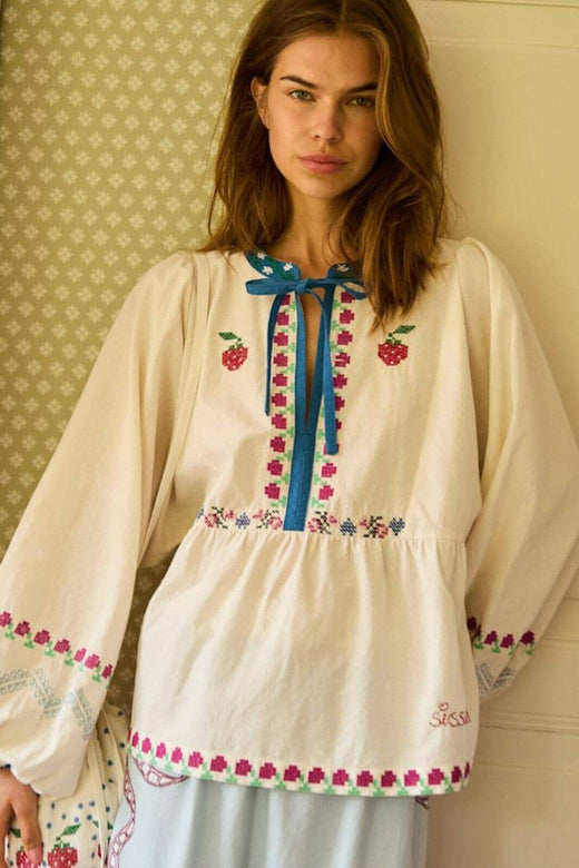 Sissel Edelbo - Falka Top SE 1810 - Off White Toppe 