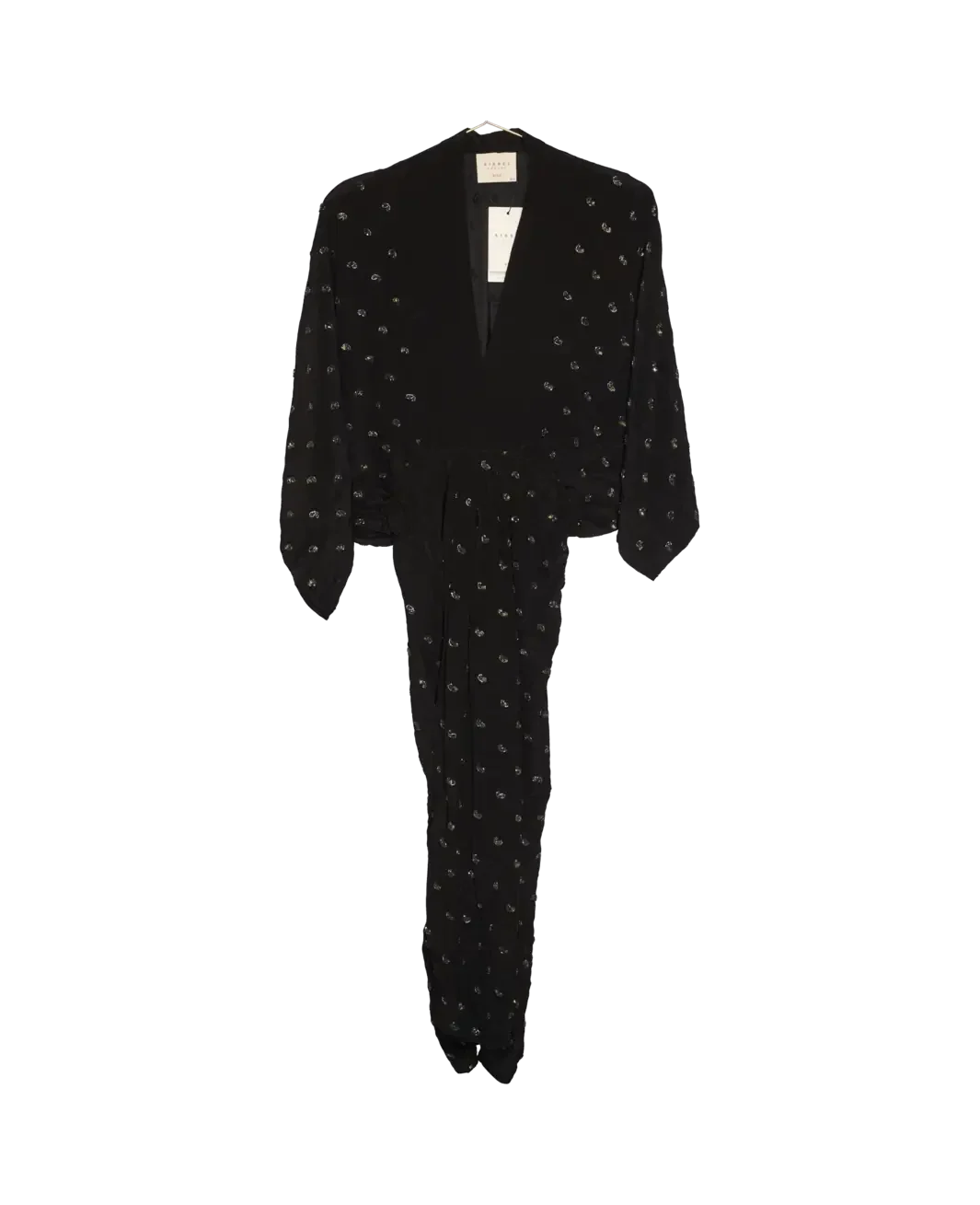 Sissel Edelbo - Juno SILK Dress Sparkling Black SE 1717-1 - Sparkling Black No. 42