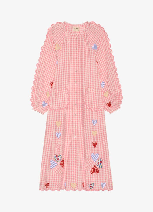 Sissel Edelbo - Kamal Dress SE 1812 - Pink Checks Kjoler 
