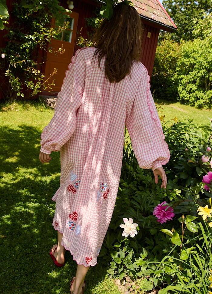 Sissel Edelbo - Kamal Dress SE 1812 - Pink Checks Kjoler 