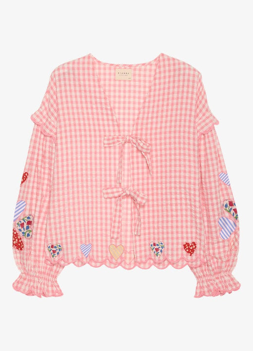Sissel Edelbo - Kamal Top SE 1813 - Pink Checks Toppe 
