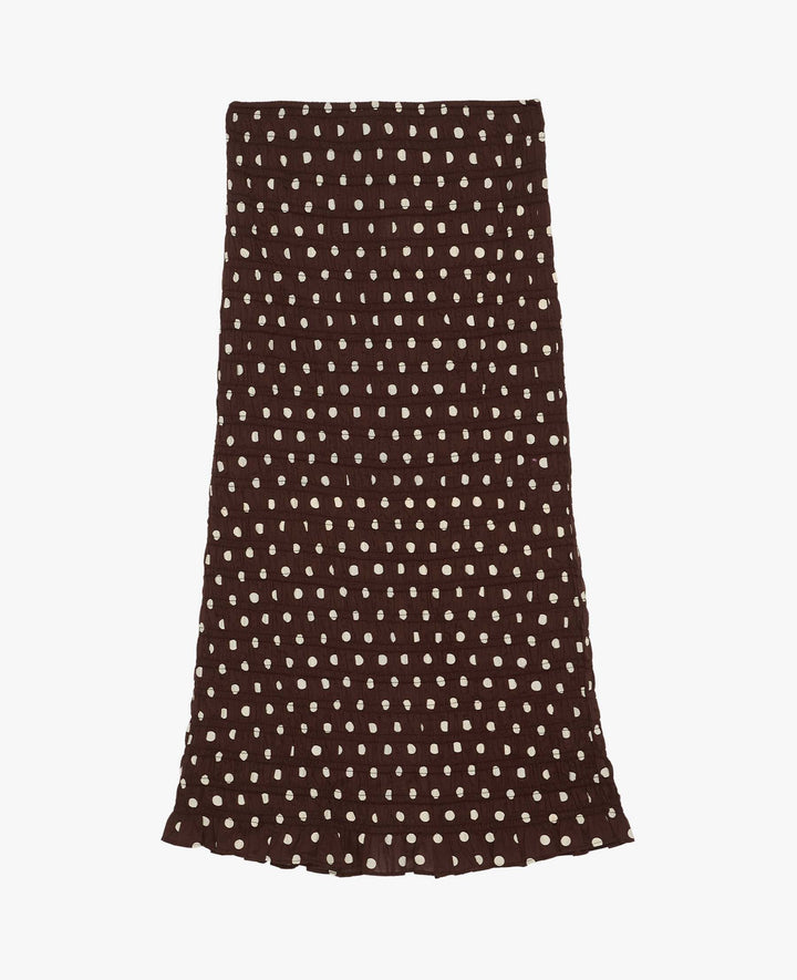 Sissel Edelbo - Lady Skirt Se 2023 - Brown Dot Nederdele 