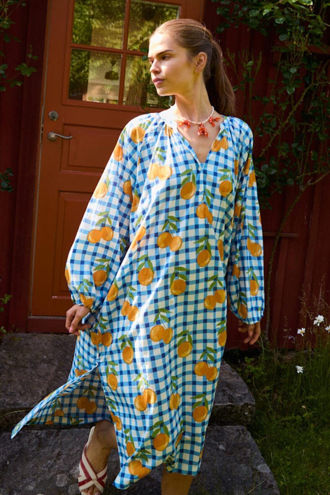 Sissel Edelbo - Lara Dress SE 1817 - Blue Orange Kjoler 