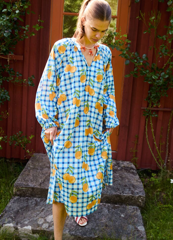 Sissel Edelbo - Lara Dress SE 1817 - Blue Orange Kjoler 