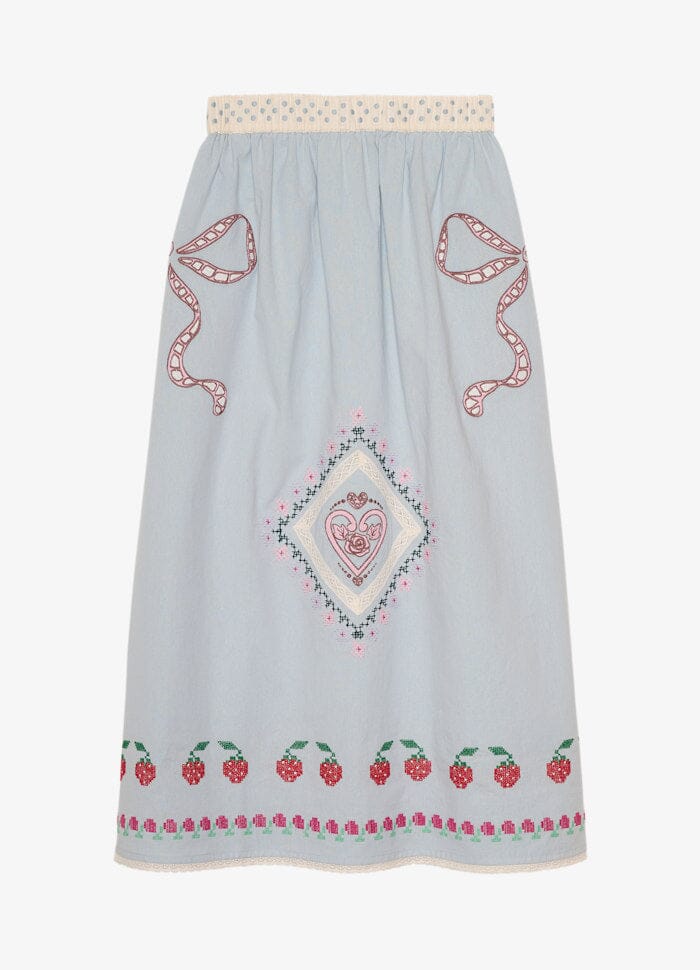 Sissel Edelbo - Louise Skirt SE 1820 - Baby Blue Nederdele 