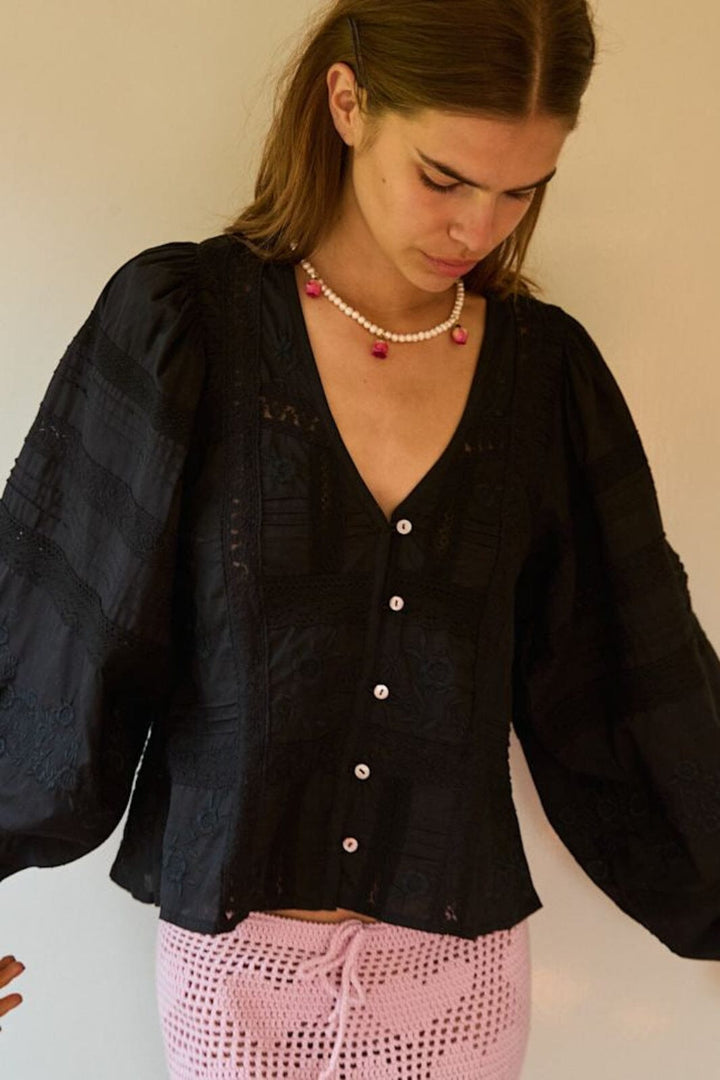 Sissel Edelbo - Mabel Shirt SE 1822 - Almost Black Skjorter 