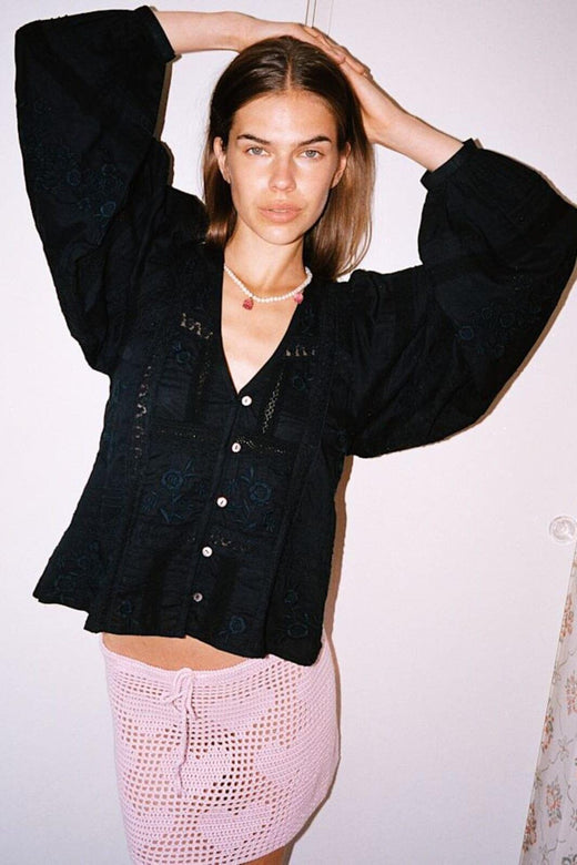 Sissel Edelbo - Mabel Shirt SE 1822 - Almost Black Skjorter 