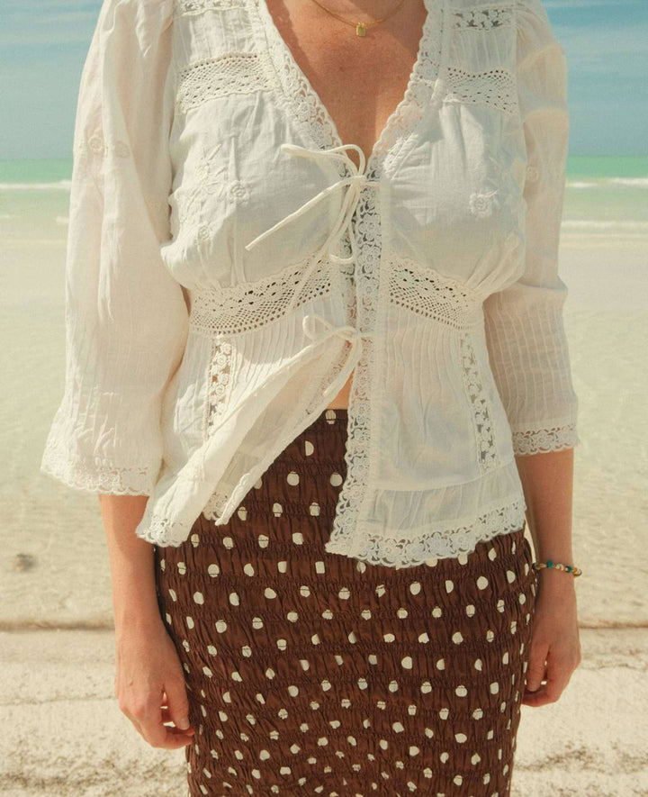 Sissel Edelbo - Mabel Top SE 1823 - Off White Bluser 