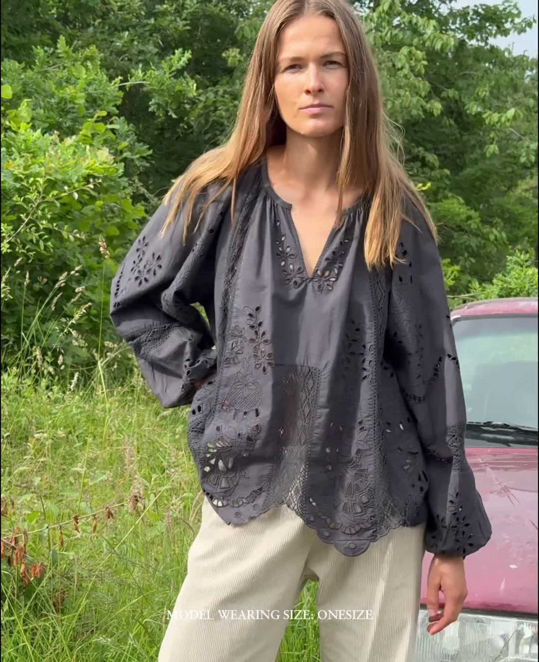 Sissel Edelbo - Mila Top SE 1781 - Almost Black Toppe 