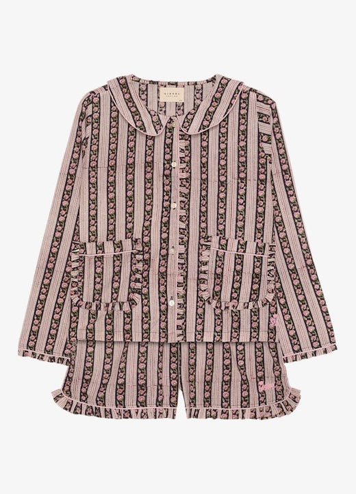 Sissel Edelbo - Nuvena Pyjamas Set SE 1826 - Black Stripes Nattøj 