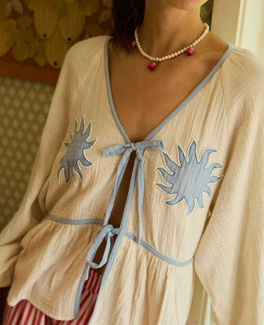 Sissel Edelbo - Ramona Top SE 1831 - Off White Bluser 