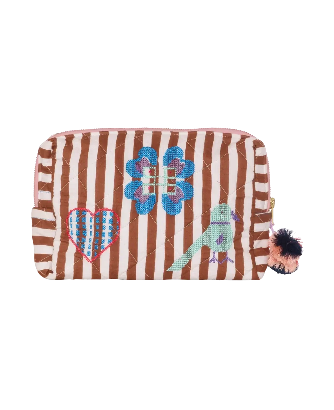 Sissel Edelbo - Rosea Cosmetic Bag SE 1996 - Brown Stripes
