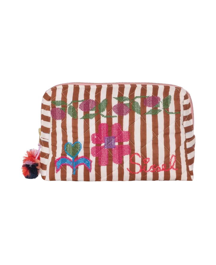 Sissel Edelbo - Rosea Cosmetic Bag SE 1996 - Brown Stripes