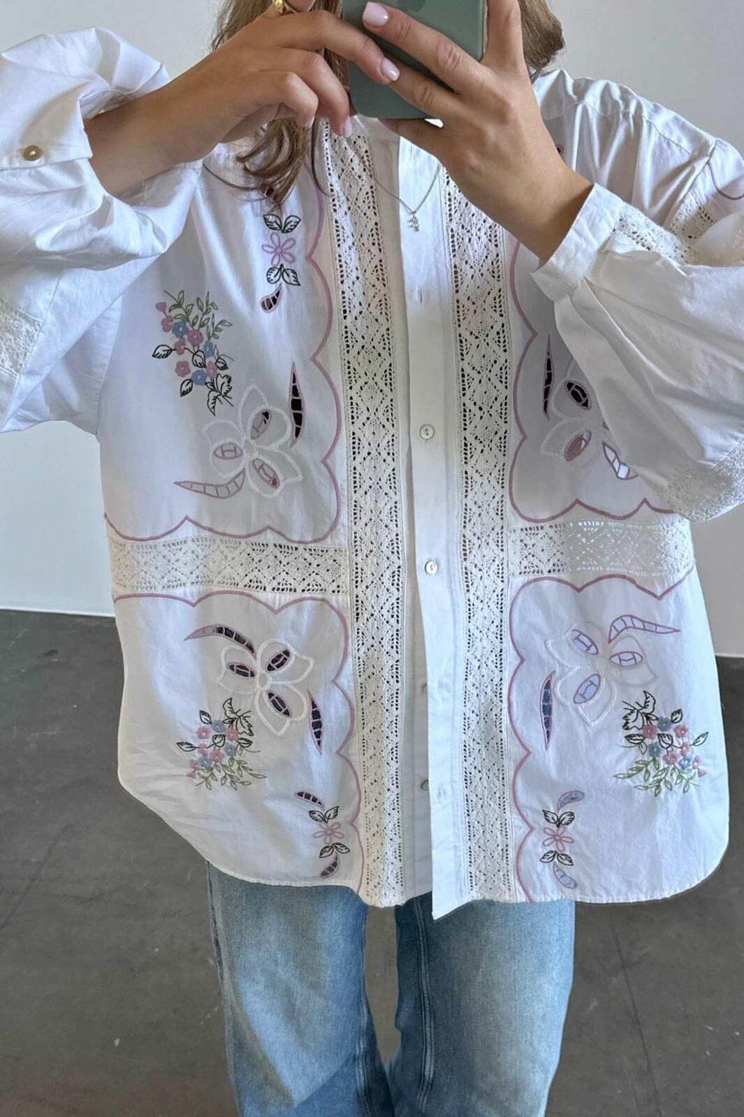 Sissel Edelbo - Sada Shirt SE 1789 - White Pastel Skjorter 