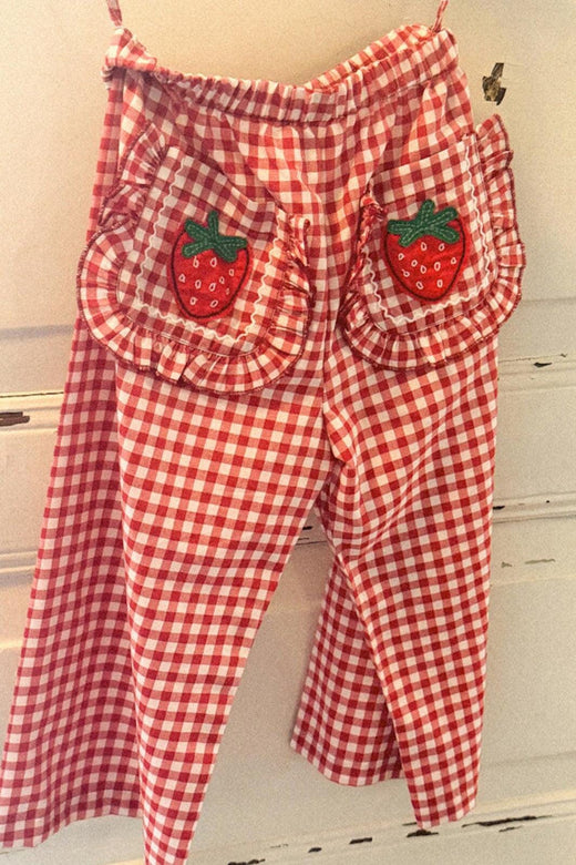 Sissel Edelbo - Saxo MINI Pants SE 1873 - Red Checks Bukser 