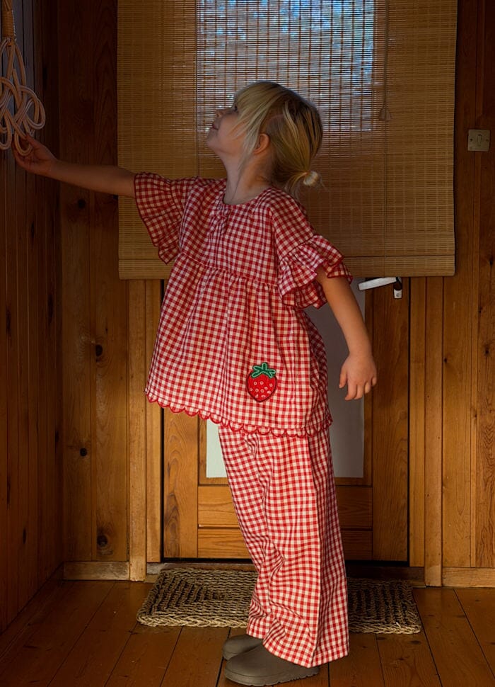 Sissel Edelbo - Saxo MINI Pants SE 1873 - Red Checks Bukser 
