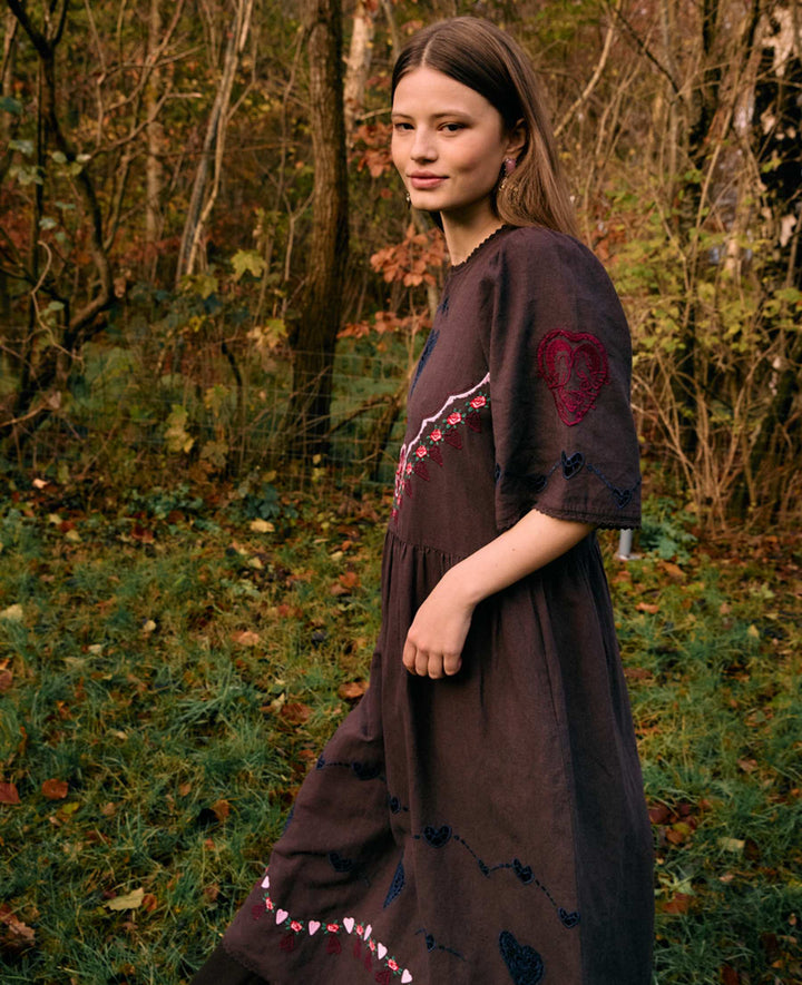Sissel Edelbo - Sky Dress Se 2041 - Brown Kjoler 