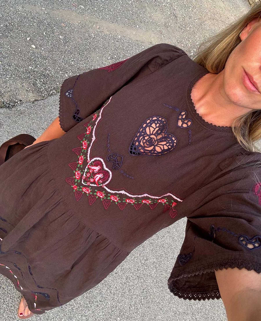 Sissel Edelbo - Sky Dress Se 2041 - Brown Kjoler 