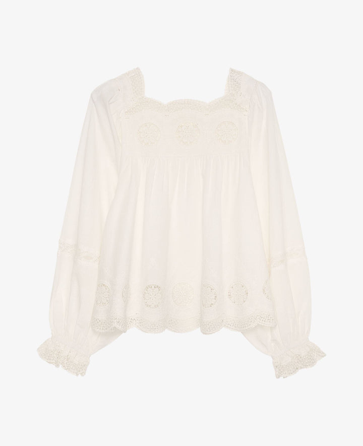 Sissel Edelbo - Soleia Top SE 1833 - Off White Bluser 