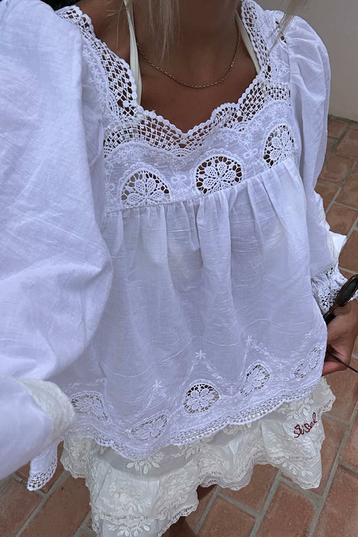 Sissel Edelbo - Soleia Top SE 1833 - Off White Bluser 