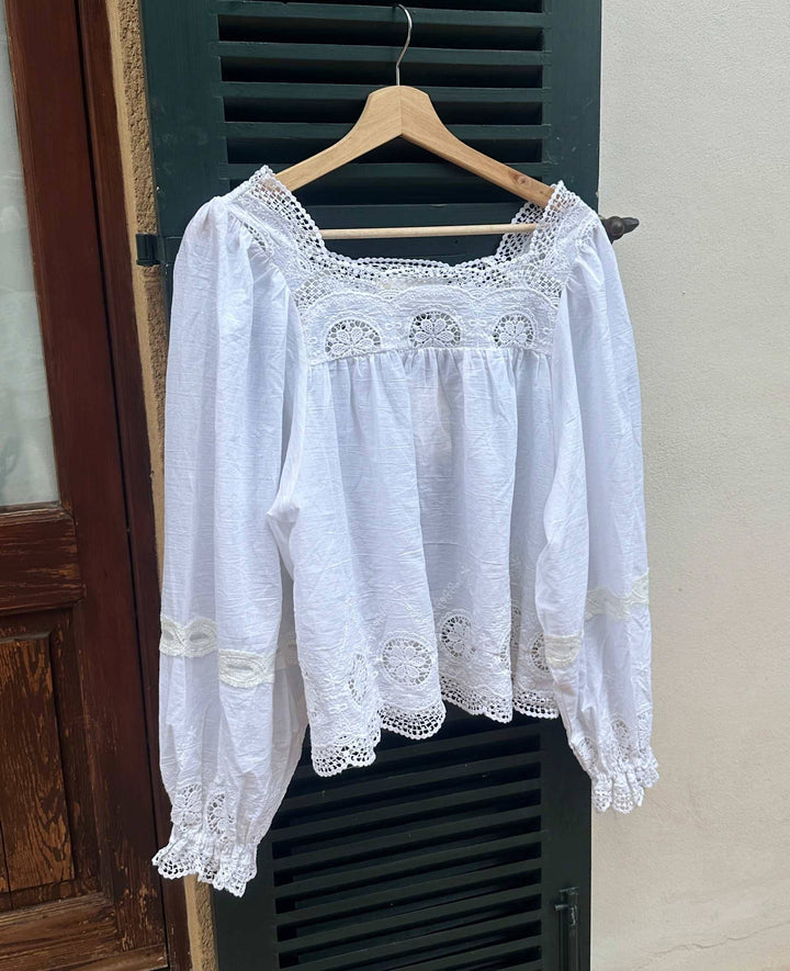 Sissel Edelbo - Soleia Top SE 1833 - Off White Bluser 
