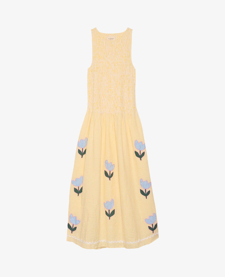 Sissel Edelbo - Svea Dress SE 1835 - Yellow Stripes Kjoler 