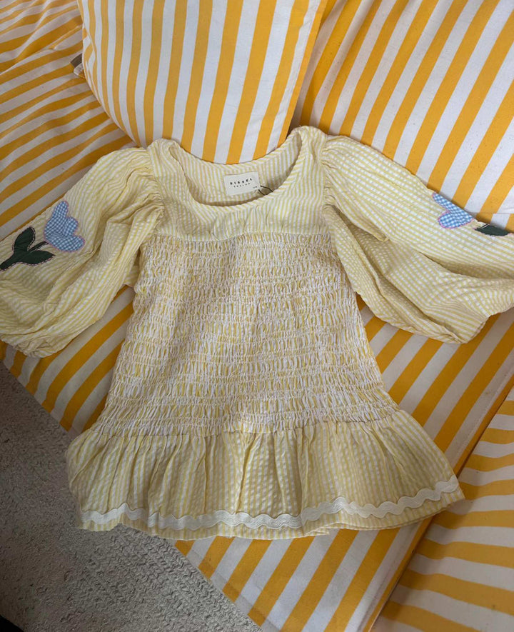 Sissel Edelbo - Svea Top SE 1836 - Yellow Stripes T-shirts 
