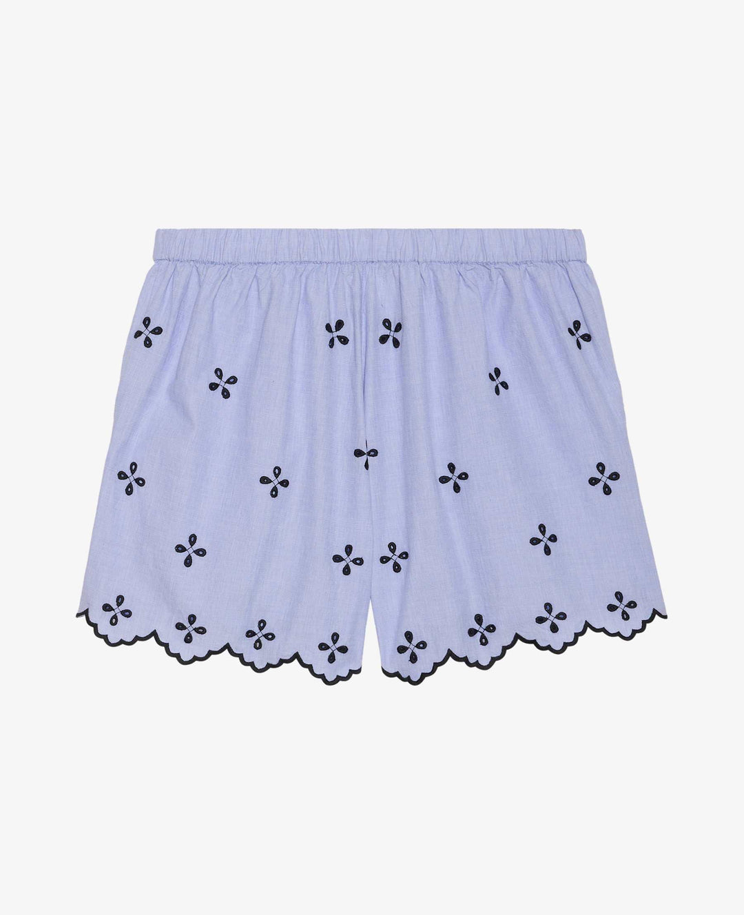 Sissel Edelbo - Tone Shorts SE 1837 - Blue Chambray Shorts 