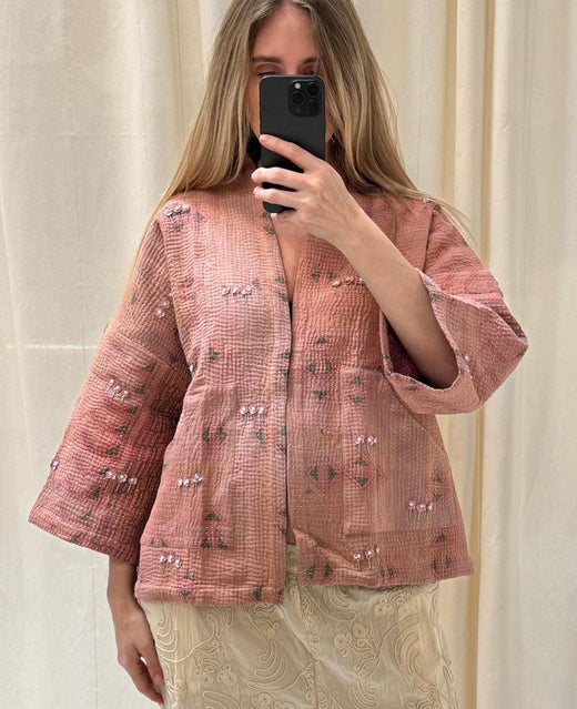 Sissel Edelbo - Tyler Sequins Jacket SE 1058-9 - Pink Flowers No. 22
