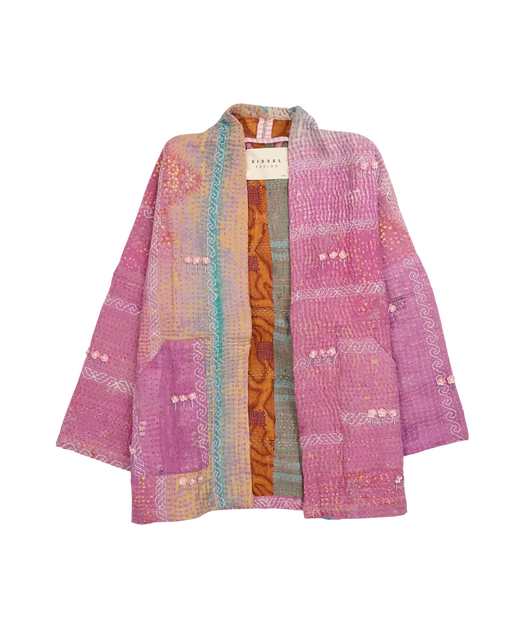 Sissel Edelbo - Tyler Sequins Jacket SE 1058-9 - Pink Flowers No. 30
