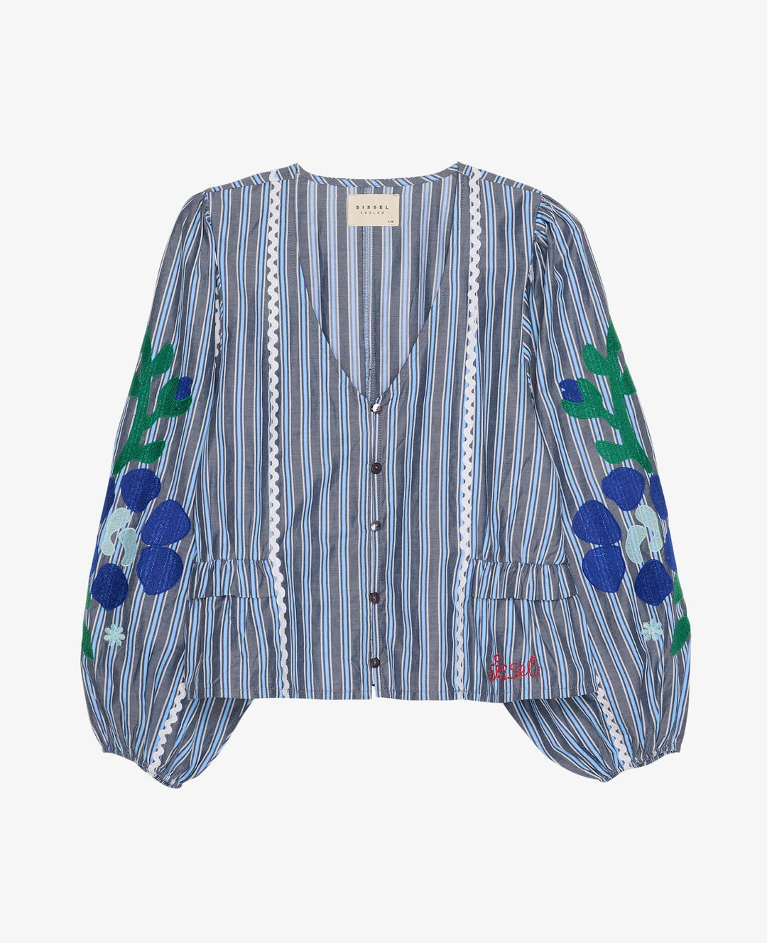 Sissel Edelbo - Veda Top Se 2044 - Grey Stripes Skjorter 
