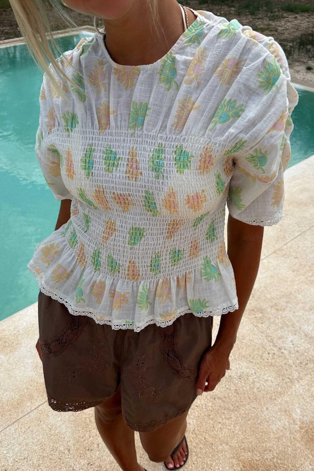 Sissel Edelbo - Vincenta Top SE 1839 - Pastel Sun T-shirts 