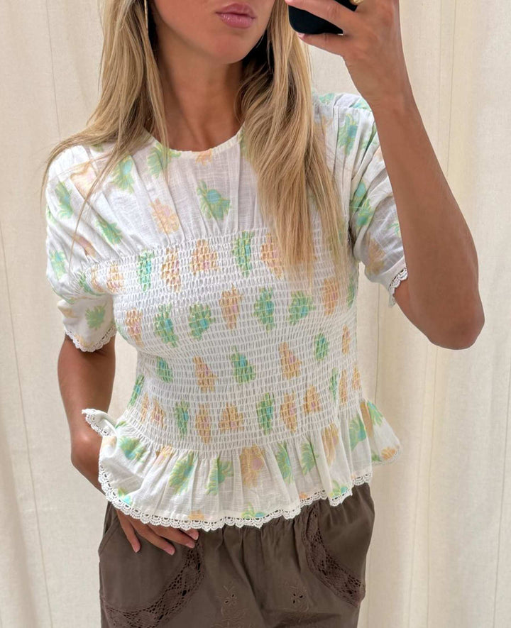 Sissel Edelbo - Vincenta Top SE 1839 - Pastel Sun T-shirts 