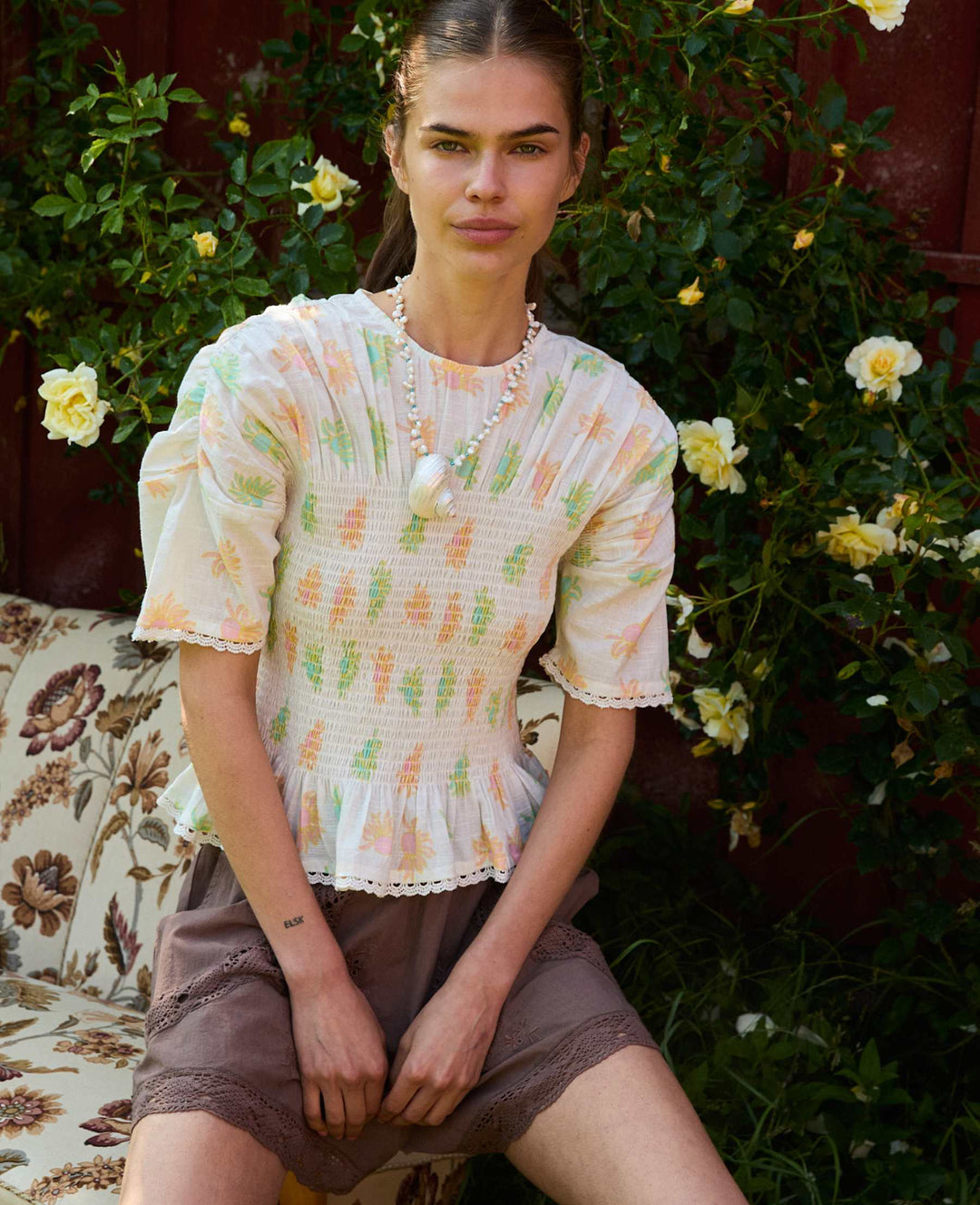Sissel Edelbo - Vincenta Top SE 1839 - Pastel Sun T-shirts 