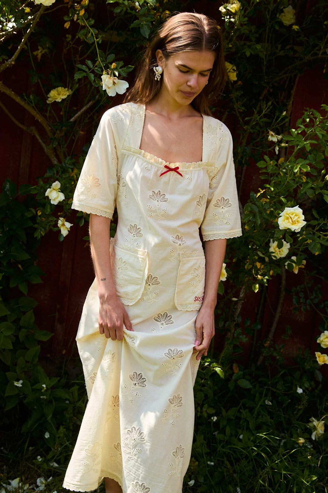 Sissel Edelbo - Viviette Dress SE 1840 - Pastel Yellow Kjoler 