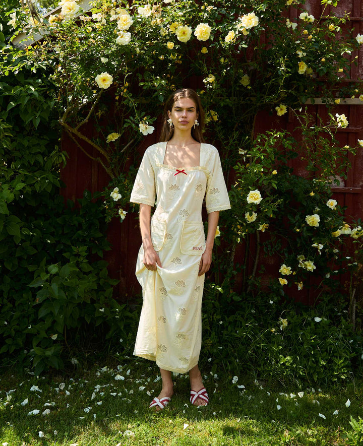 Sissel Edelbo - Viviette Dress SE 1840 - Pastel Yellow Kjoler 