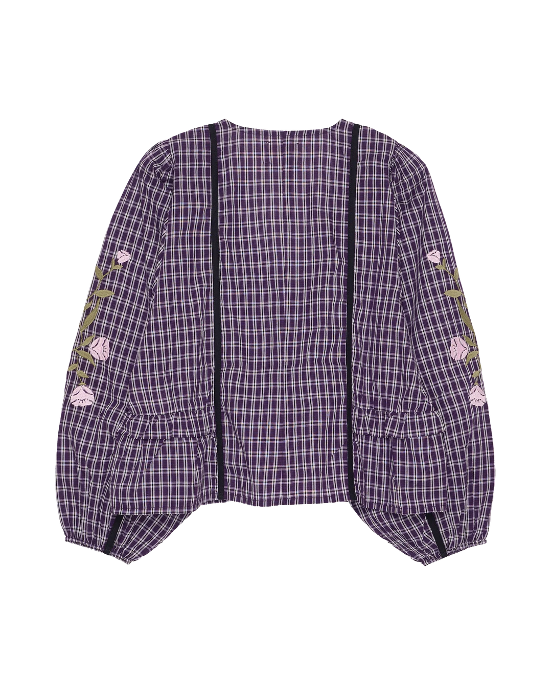 Sissel Edelbo x Molly&My - Veda Top SE 2116 - Purple Checks Skjorter 
