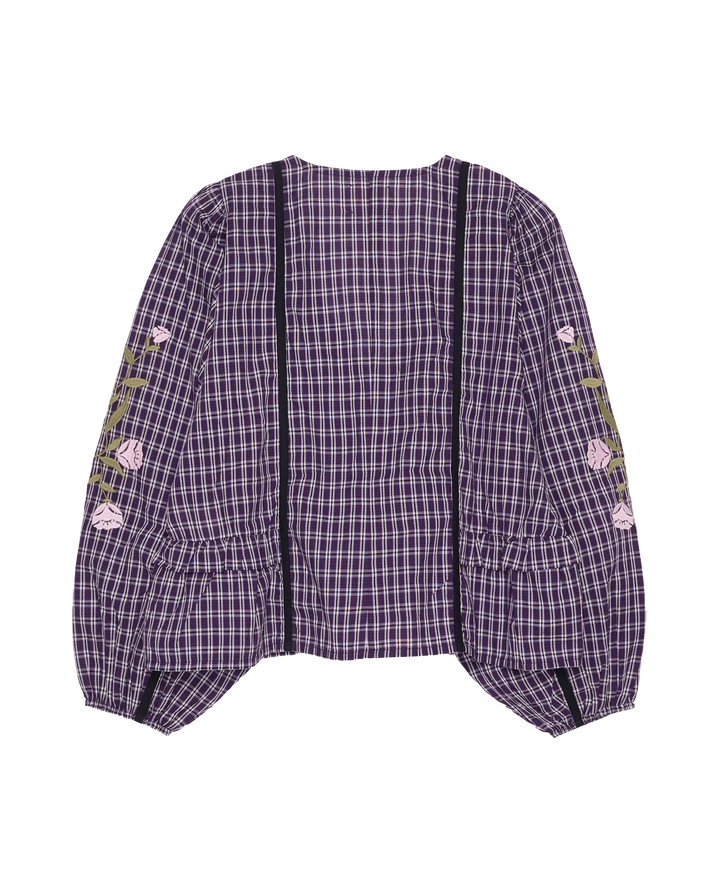 Sissel Edelbo x Molly&My - Veda Top SE 2116 - Purple Checks Skjorter 