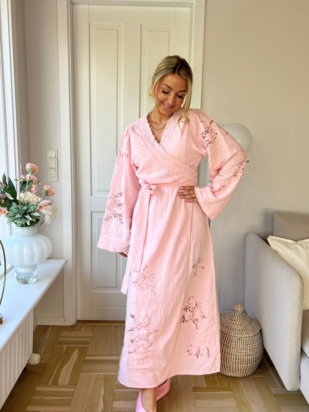 Sissel Edelbo x Molly&My - Winfrey Wrap Dress SE 2000 - Rose 