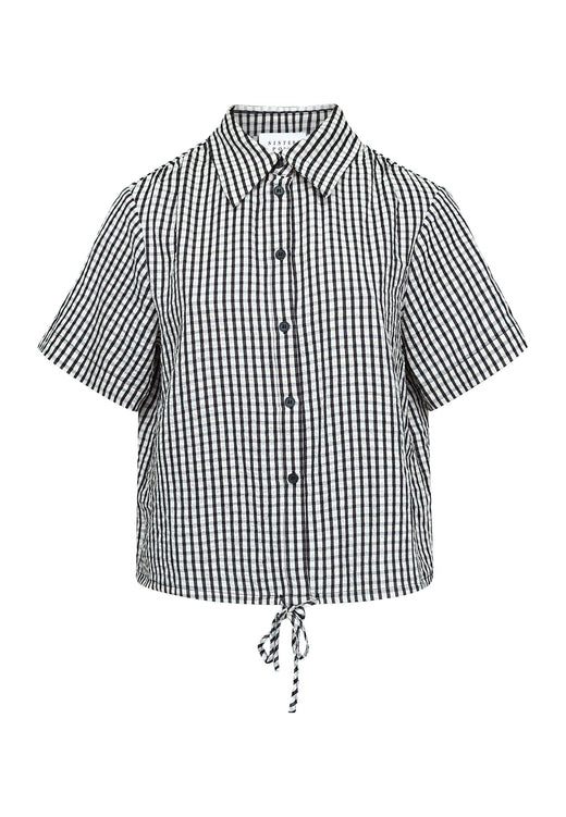 Sisters Point - Eleo-Sh1 20054 - 840 - Cream/Black Check Skjorter 