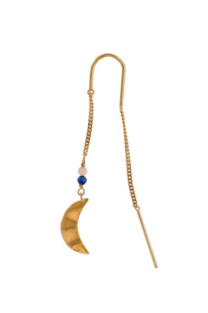 Stine A - Bella Moon With Double Chain - 1433-2 Øreringe 