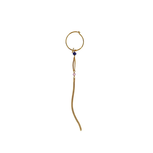 Stine A - Miss Paris Hoop With Long Chain Montmartre - Single - 1435-2 Øreringe 