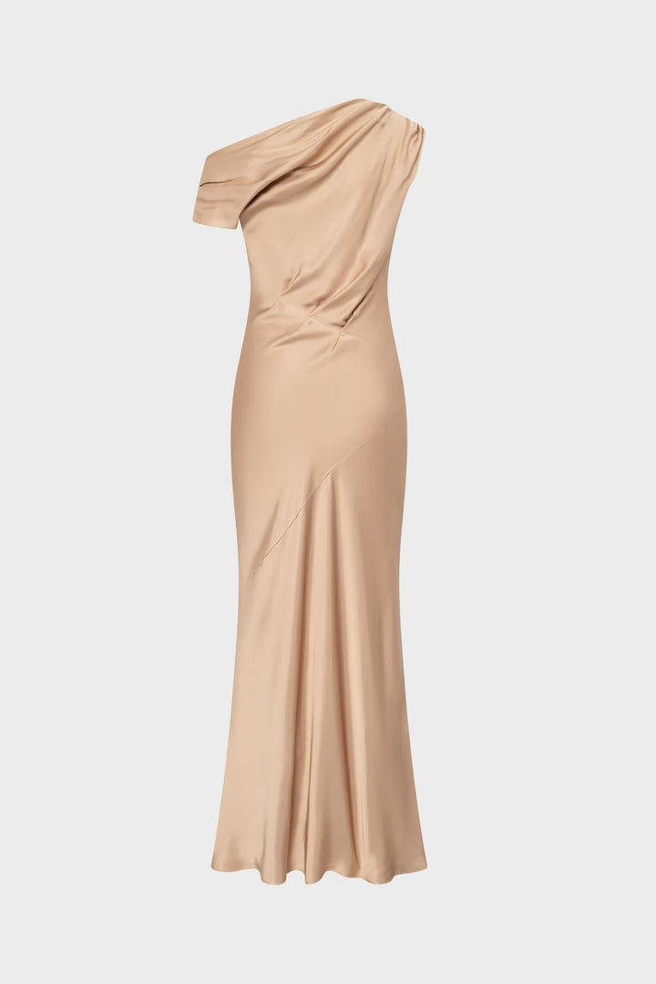 Twist & Tango - Ttvanessa Satin Dress - Golden Beige Kjoler 