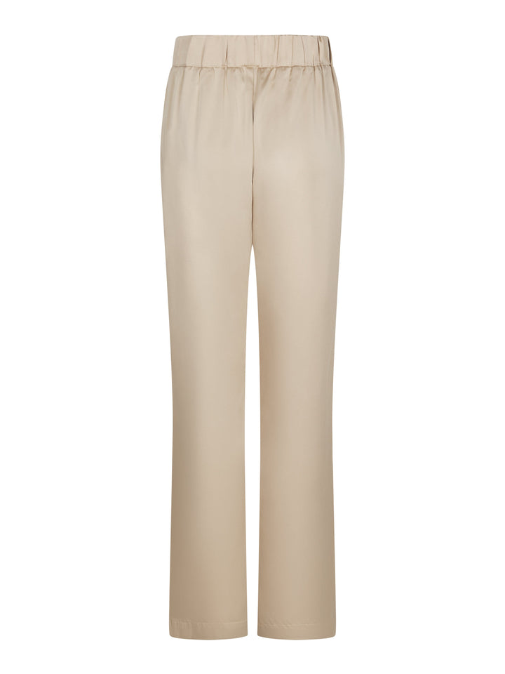 Valentin Studio - Comfy Solid Satin Pants 168094 - 720 - Champagne Bukser 