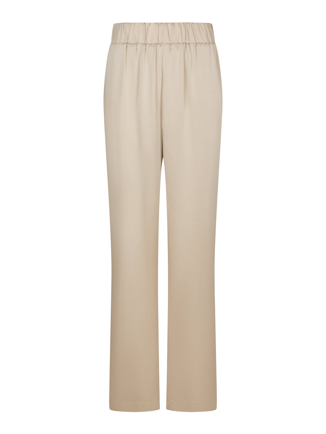 Valentin Studio - Comfy Solid Satin Pants 168094 - 720 - Champagne Bukser 
