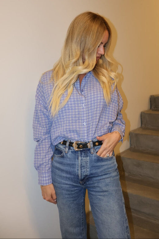 Valentin Studio - Cowboy - Blue W.checker Bluser 