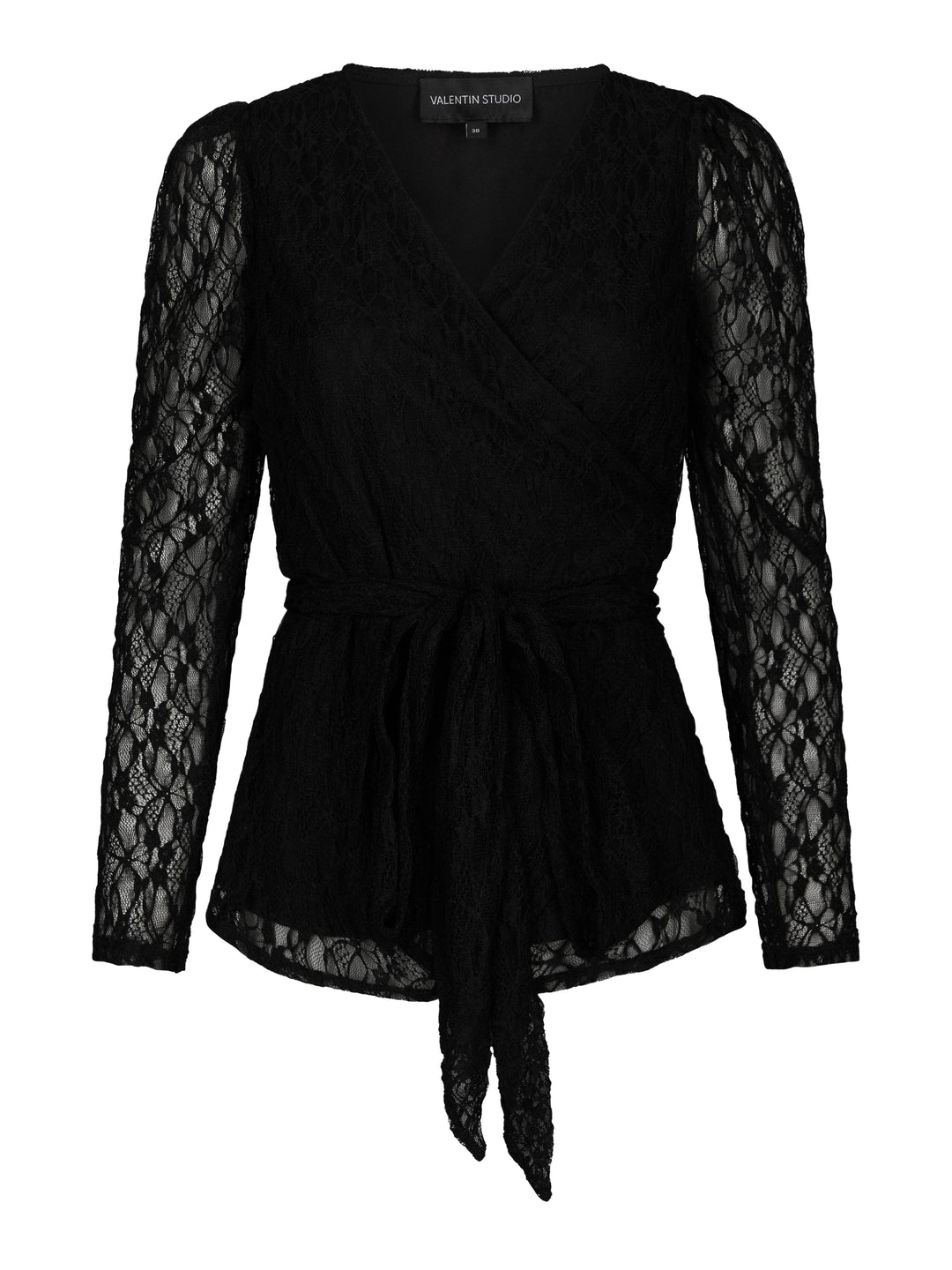 Valentin Studio - Josie Blouse Lace 167602 - 100 - Black Bluser 