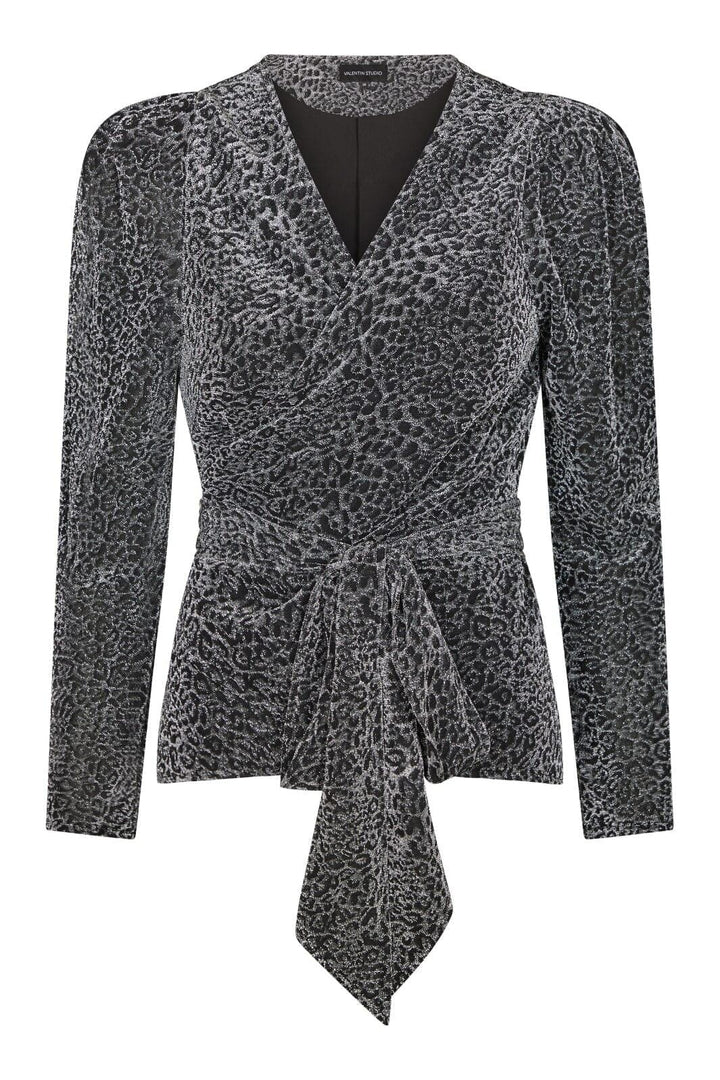 Valentin Studio - Josie Leo Blouse 157956 - 220 - Silver Bluser 