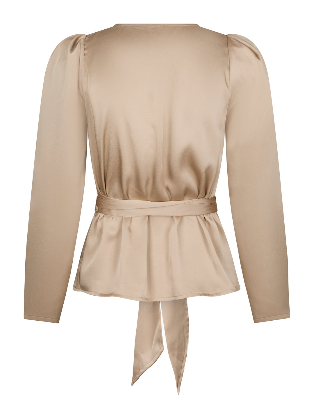 Valentin Studio - Josie Solid Satin Blouse 167298 - 720 - Champagne Bluser 